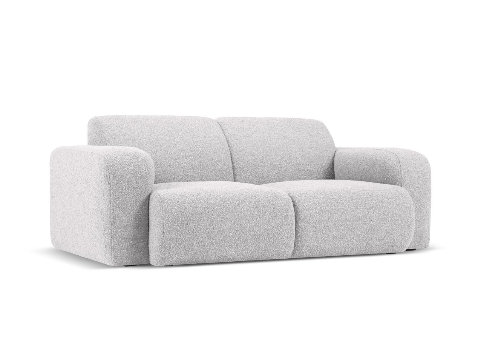 SOFA Molino aus Boucle hellgrau 2 Sitzplätze - Hellgrau, Textil (95/72/170cm) - Micadoni