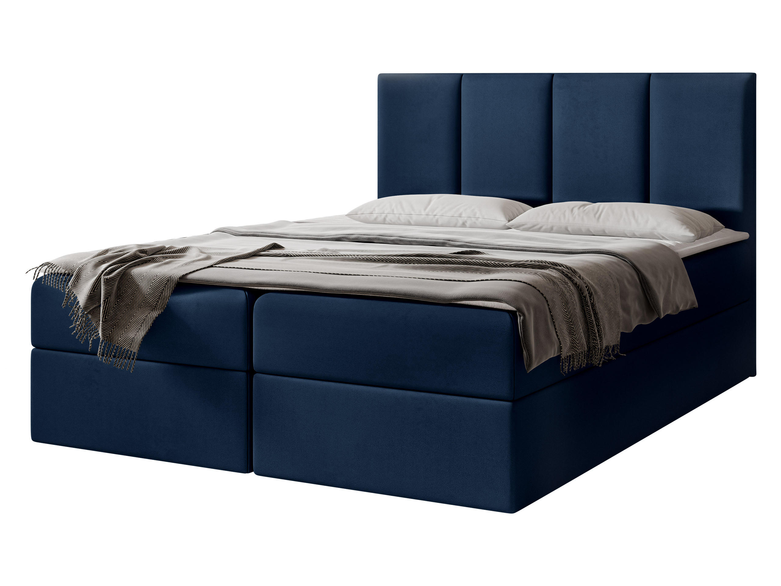 BOXBETT Rebos - H3 - Blau, Holz/Textil (180/200cm) - MIRJAN24
