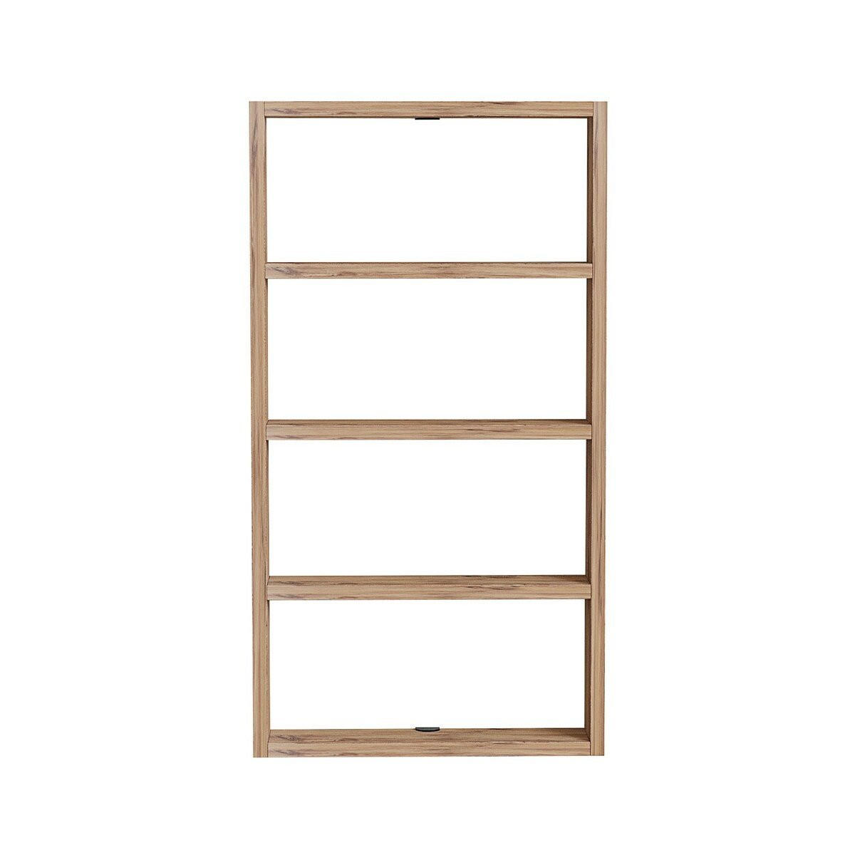 WANDREGAL mit 4 Ablagen - lya 43,2/9/80 cm - Beige, Holzwerkstoff (9/80/43.2cm) - Calicosy