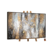GEMÄLDE Milchstraße II Schattenfugenrahmen Grau 140x100 cm - Grau, Holz (140/100cm) - YS-art gallery