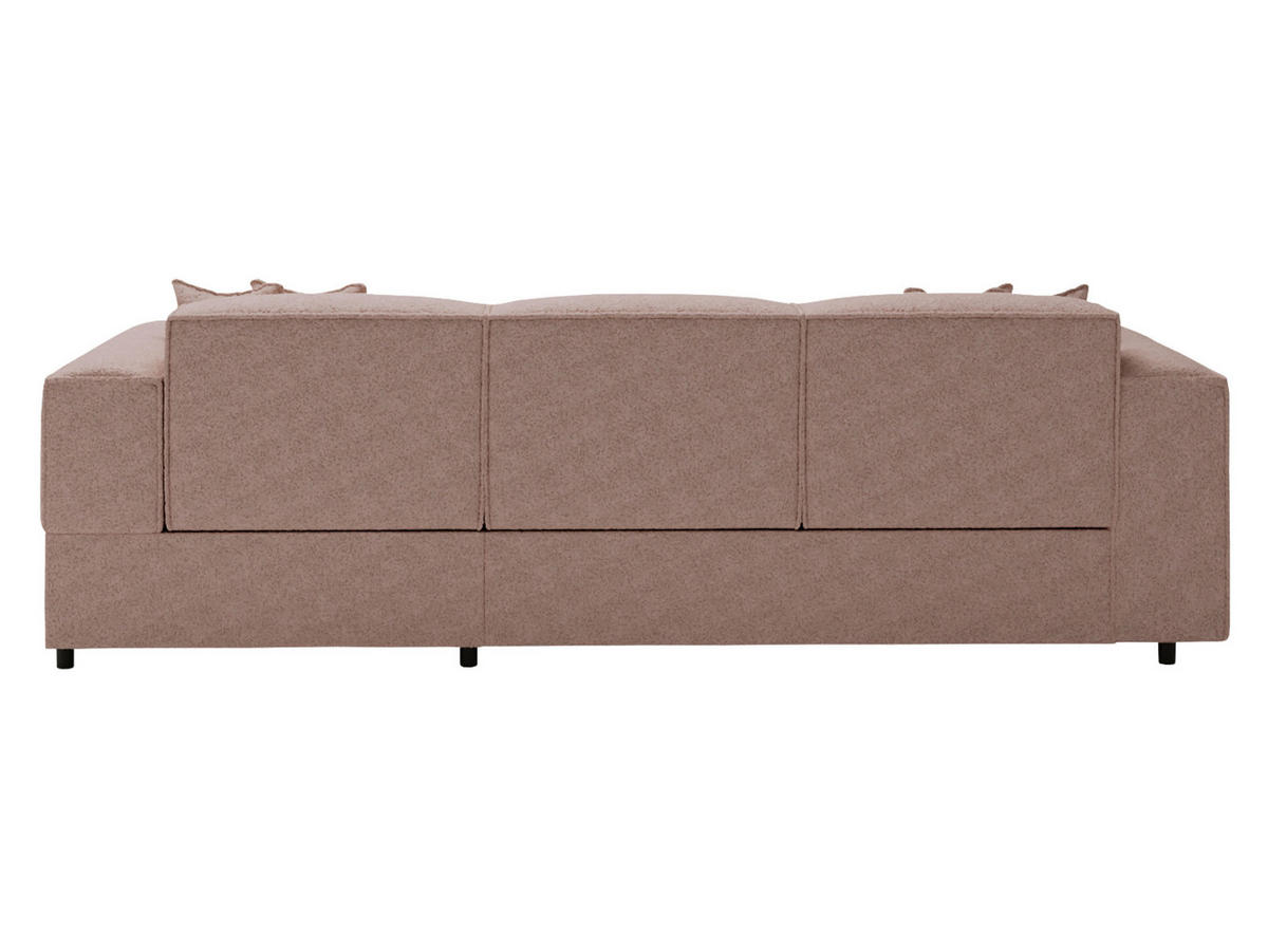 ECKSOFA Santos L, Seite: Rechts - Hellbraun/Schwarz, Holzwerkstoff/Kunststoff (253/166cm) - MIRJAN24