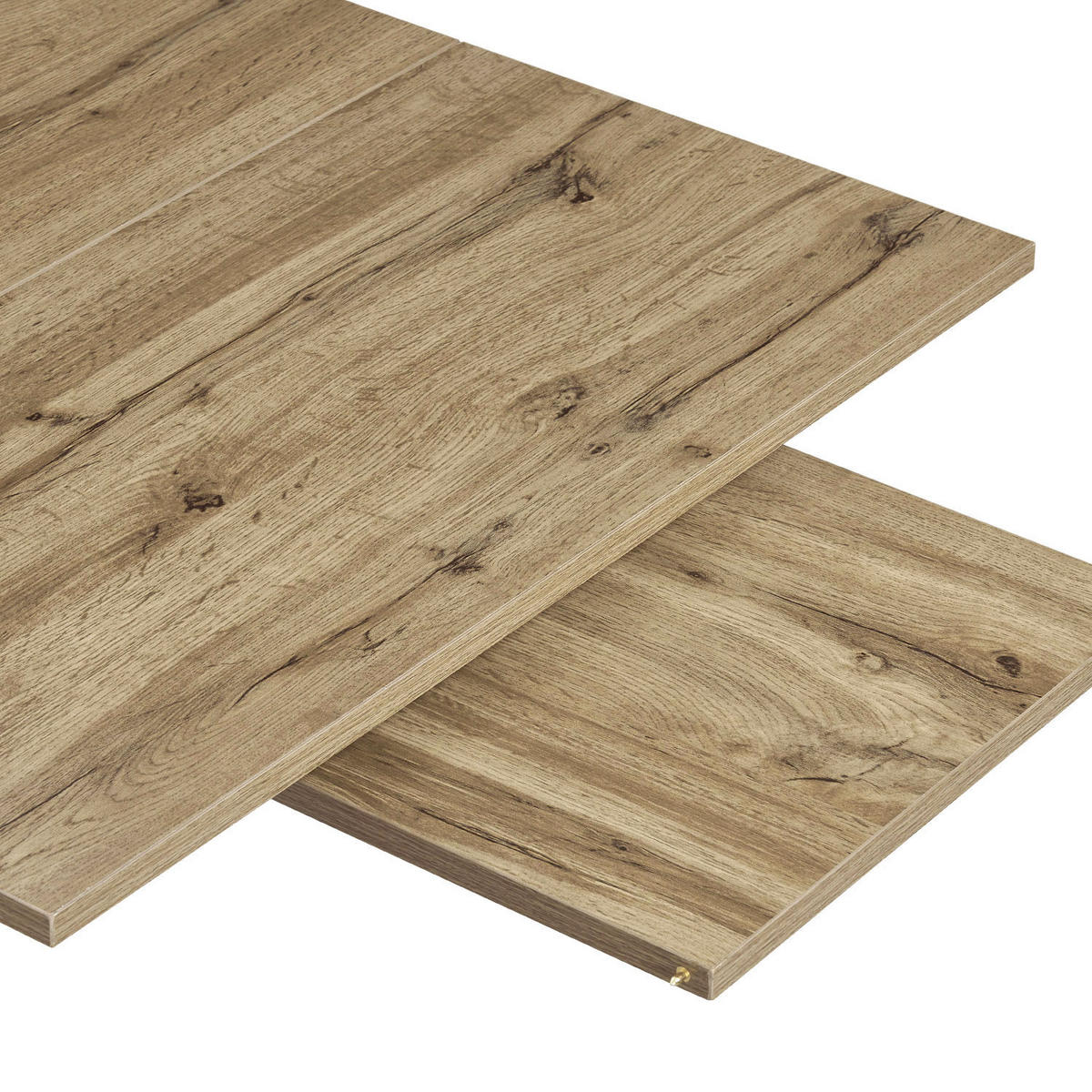ESSTISCH PIUS 120-160/80/76 cm - Weiß/Eiche Artisan, Holzwerkstoff/Metall (120/80/76cm) - B&D Home