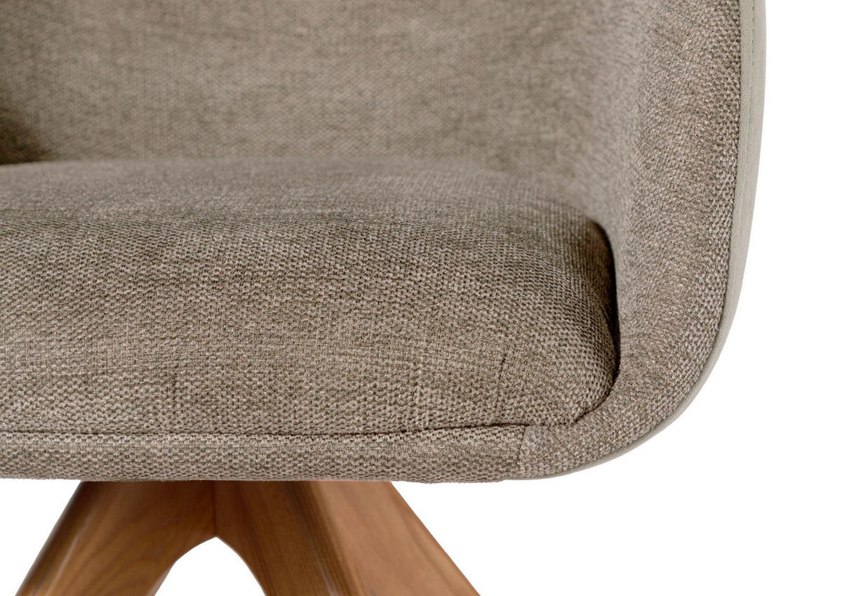STUHL 100% Polyester 60 x 61 x 86 cm braun POLSTERSTÜHLE #01 - Braun, Kunststoff (60/86/61cm) - Massivmoebel24
