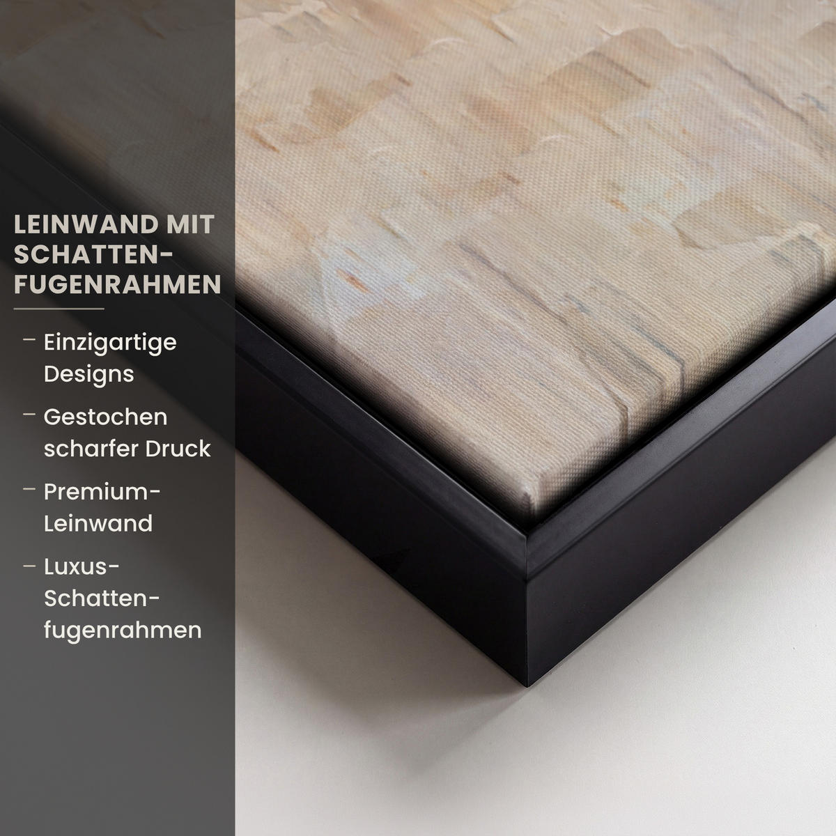 LEINWAND Bilder mit Rahmen - Ölgemälde - Frau - Wein - 60x40 - Hellbraun, Textil (60/40cm) - MuchoWow