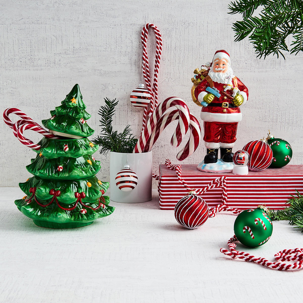 BAUMANHÄNGER Hang On Candy Canes - Grün, Glas (8/8/8cm) - Butlers