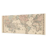 FOTOTAPETE 250x104 cm - Historische Karte - Beige, Textil (250/104cm) - Wallfluent