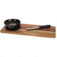 SERVIERBRETT für Snacks Braun 30/12/1,2 cm - Braun, Holz (12/1.2/30cm) - Excellent Houseware