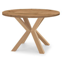 ESSTISCH RAL mit Holzbeinen, Durchmesser: 90 / 140 cm Eiche Wotan - Eiche Wotan, Holz (90/140/77cm) - Dekori_Interiors