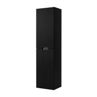 BADEZIMMERSCHRANK : schwarz, 35 x 136 x 27 cm - Schwarz, Holzwerkstoff (35/136/27cm) - 3XE LIVING