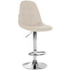 BARHOCKER Metall creme - Creme, Textil/Metall (47/99/56cm) - CLP