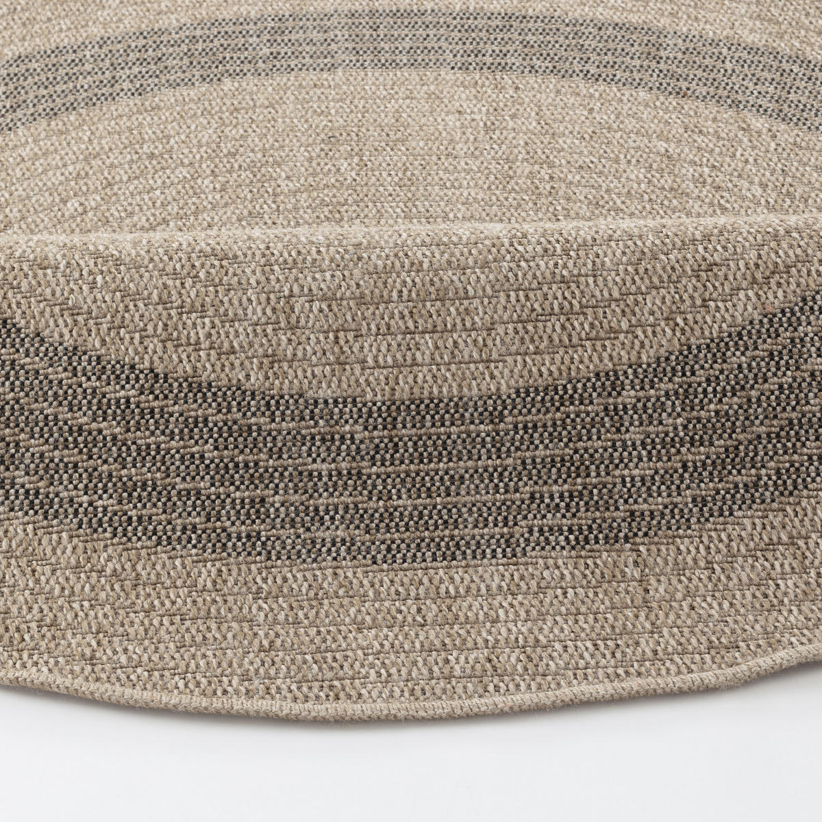 OUTDOORTEPPICH Rund Jute-Optik Ø 160 cm Beige - Beige, Kunststoff/Textil (160/160cm) - LIVABLISS