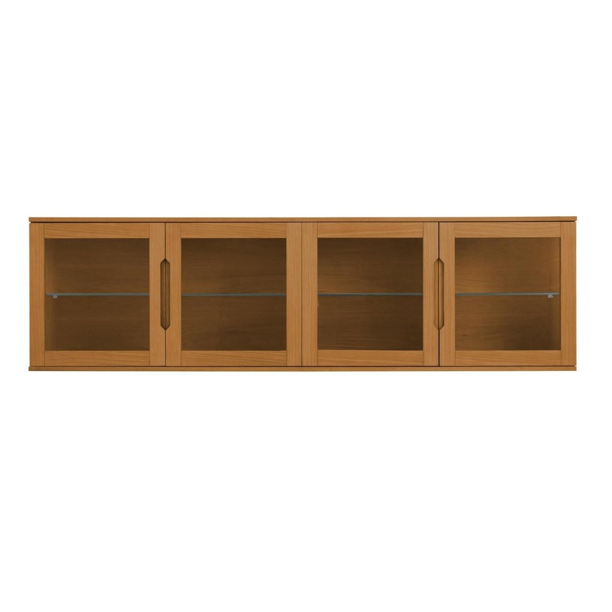 HÄNGEVITRINE mit LED Beleuchtung Wildeiche - Honigeiche/Eichefarben, Holzwerkstoff (213/60/37cm) - Furnhouse