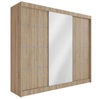 KLEIDERSCHRANK PAOKI - 250 cm - Sonoma Eiche - Sonoma Eiche, Holzwerkstoff (250/215/61cm) - ALTDECOR