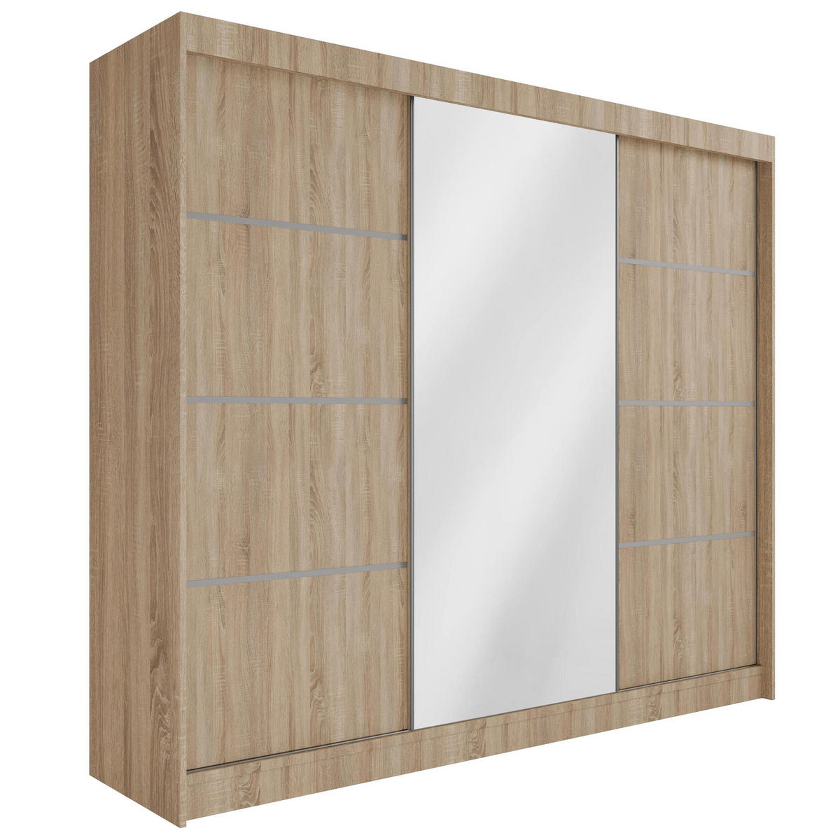 KLEIDERSCHRANK PAOKI - 250 cm - Sonoma Eiche - Sonoma Eiche, Holzwerkstoff (250/215/61cm) - ALTDECOR