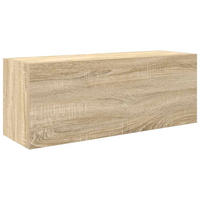 BAD-WANDSCHRANK Sonoma-Eiche 80/25/30 Cm Holzwerkstoff - Hellbraun, Holzwerkstoff (25/30/80cm) - vidaXL