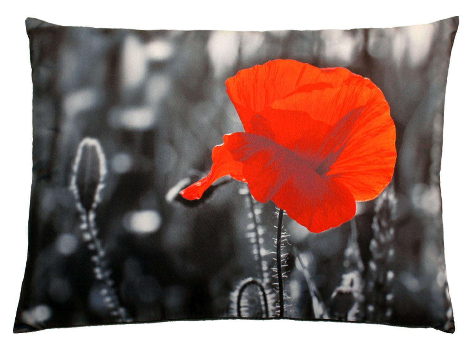 KISSENBEZUG Fotodruck 40x60 cm Blume - Multicolor, Textil (40/60cm) - TiborTex