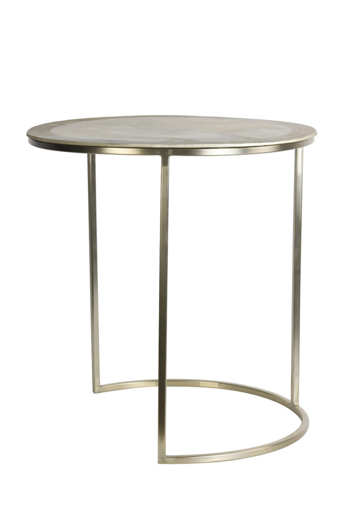BEISTELLTISCH Talca Gold Ø50/52 cm 2er-Set - Goldfarben, Metall (50/50/52cm) - Light & Living