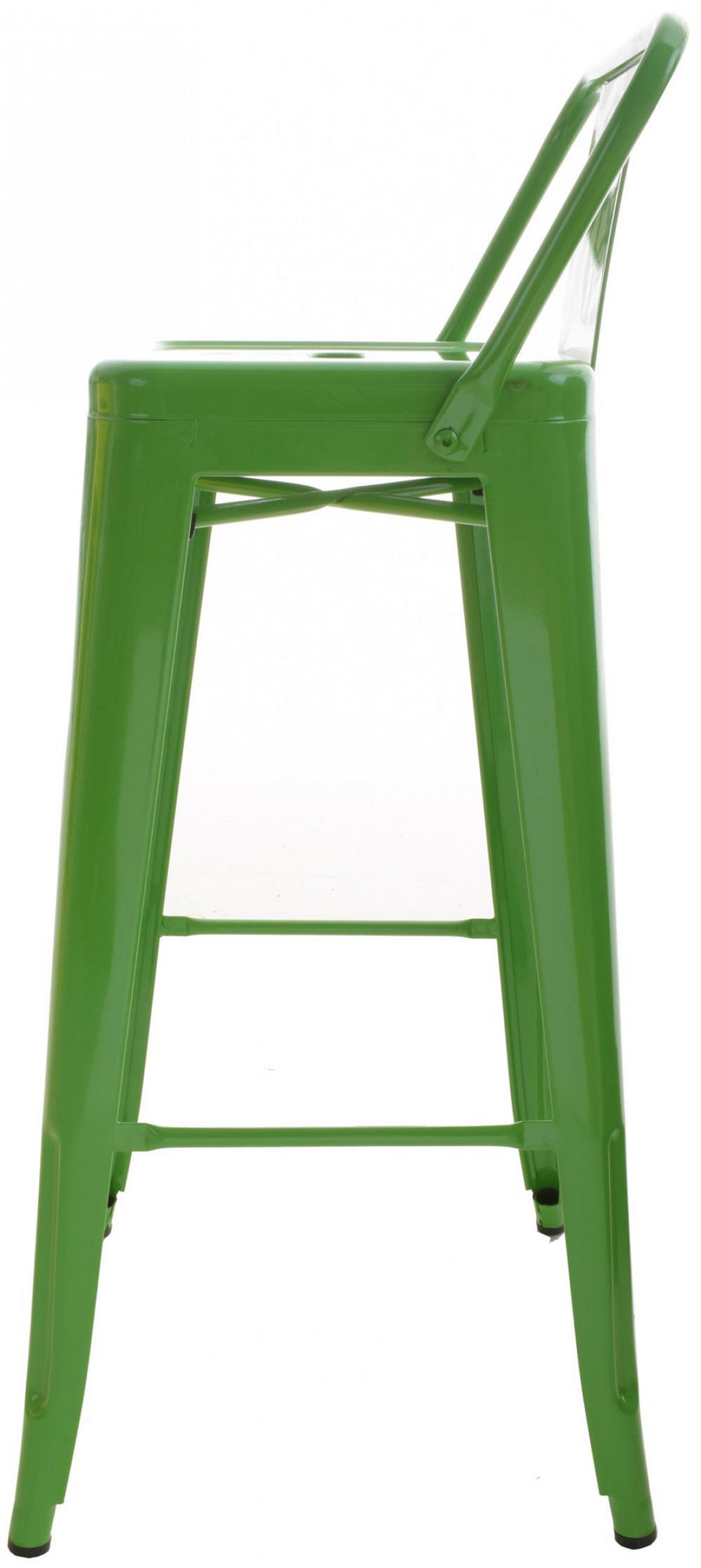 BARHOCKER 4er Set Metall Grün - Grün, Metall (44/96/43cm) - CLP