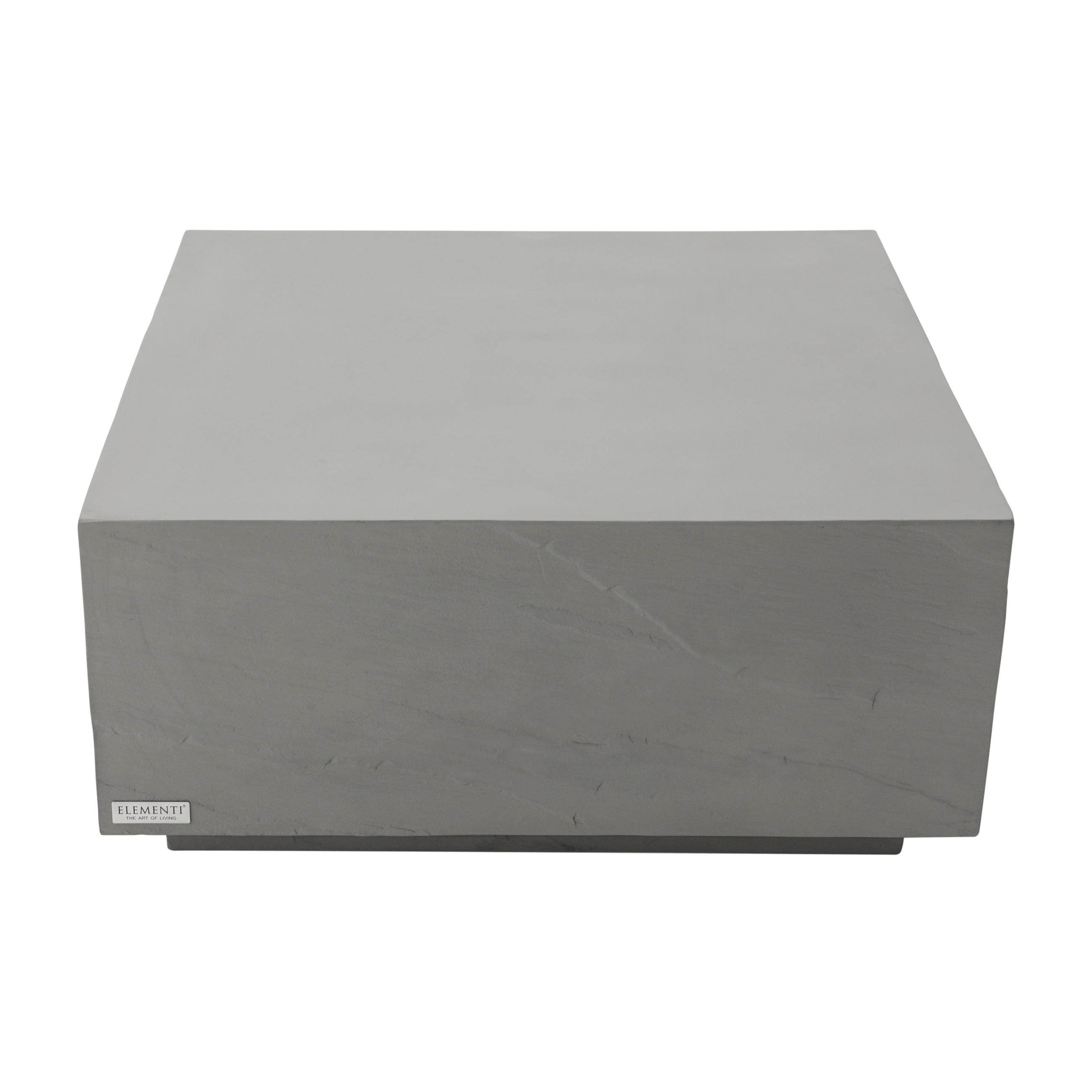 COUCHTISCH COLORADO aus GF-Beton Quadratisch, Wetterbeständig, 86x86x41 cm - Grau, Naturmaterialien (86/86/41cm) - Elementi