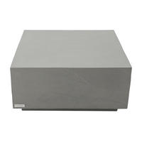 COUCHTISCH COLORADO aus GF-Beton Quadratisch, Wetterbeständig, 86x86x41 cm - Grau, Naturmaterialien (86/86/41cm) - Elementi