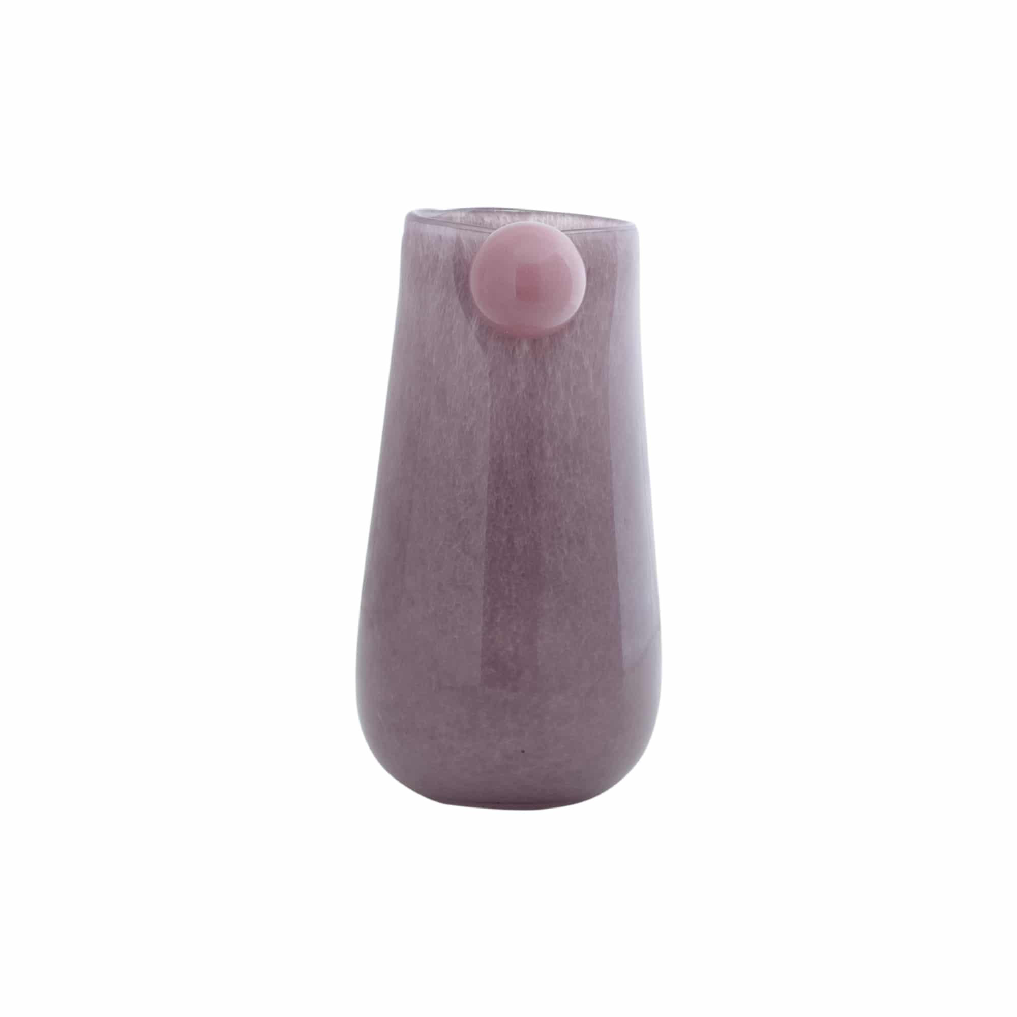 VASE Bolita Medium Lila 15/15/25 cm - Lila, Glas (15/25cm) - Present Time