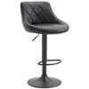 BARHOCKER Lederlook schwarz - Schwarz, Textil/Metall (46/83/49cm) - CLP