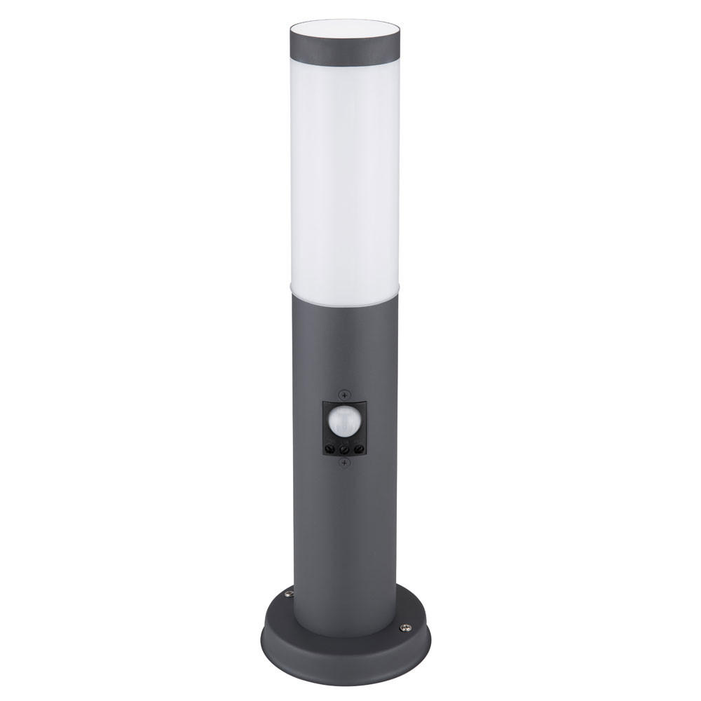 WEGELEUCHTE Metall Opal Weiß - Anthrazit, Metall (12/12.7/45cm) - Globo Lighting