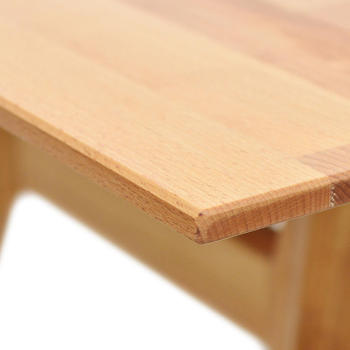 ESSTISCH - Massivholz - Buchefarben, Holz (90/160/75cm) - home24