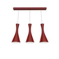 HÄNGELEUCHTE - Rot, Metall (20/100/120cm) - Lumicom