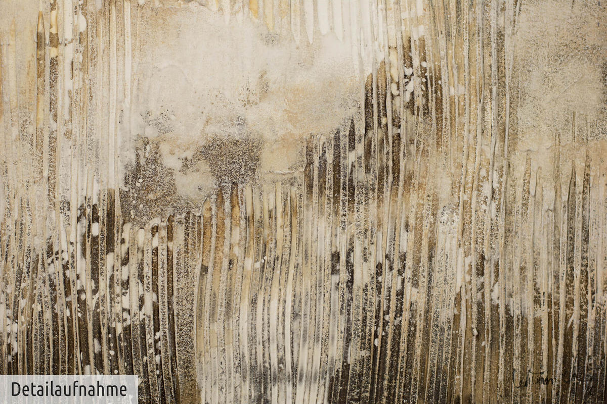 ACRYLBILD HANDGEMALT 60/80 cm - Beige/Braun, Holz/Textil (60/80cm) - KUNSTLOFT