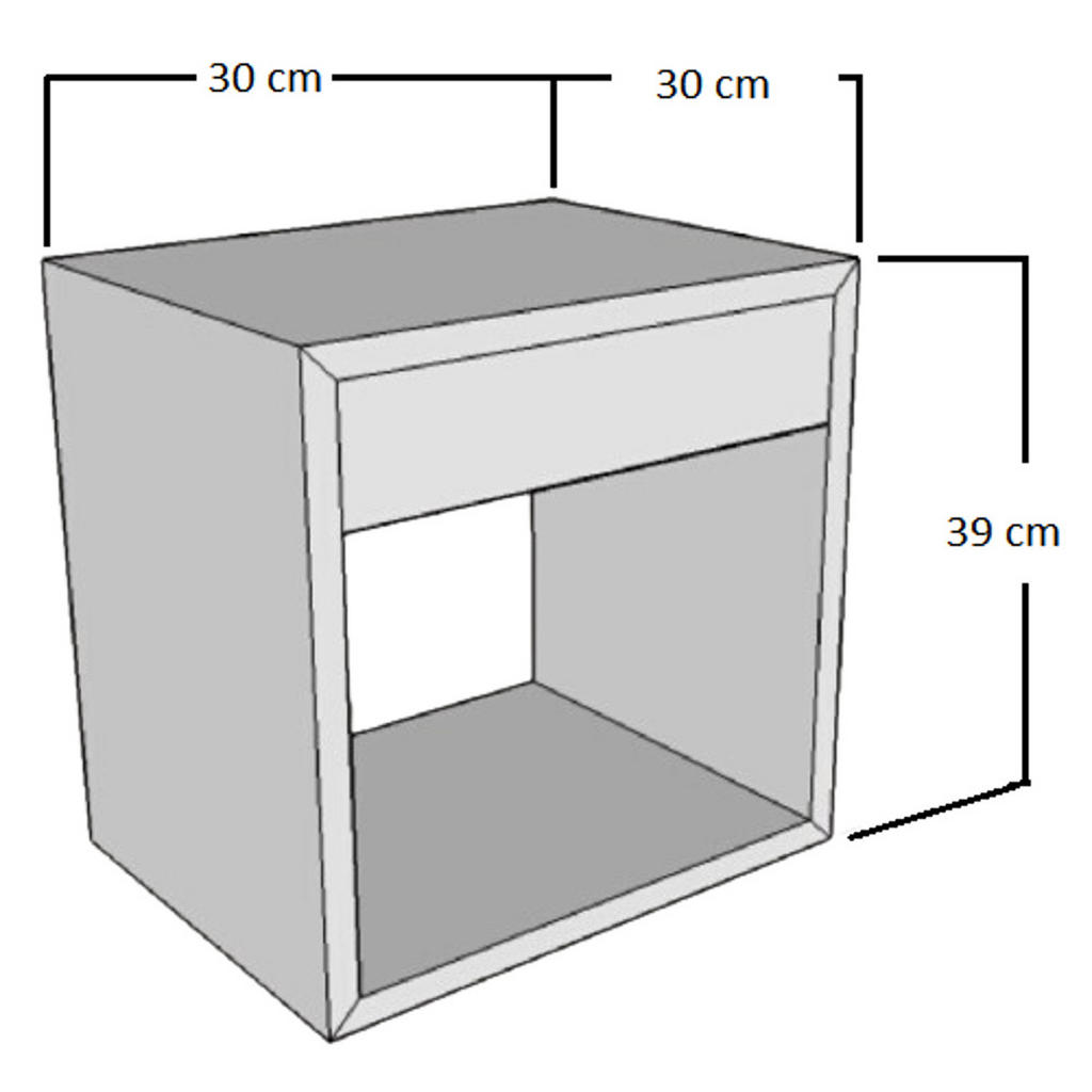 Thumbnail - Woodek Nachttisch, Braun, Holz, Echtholz,Birke, 30x39x30 cm, FSC 100%, Schlafzimmer, Nachttische