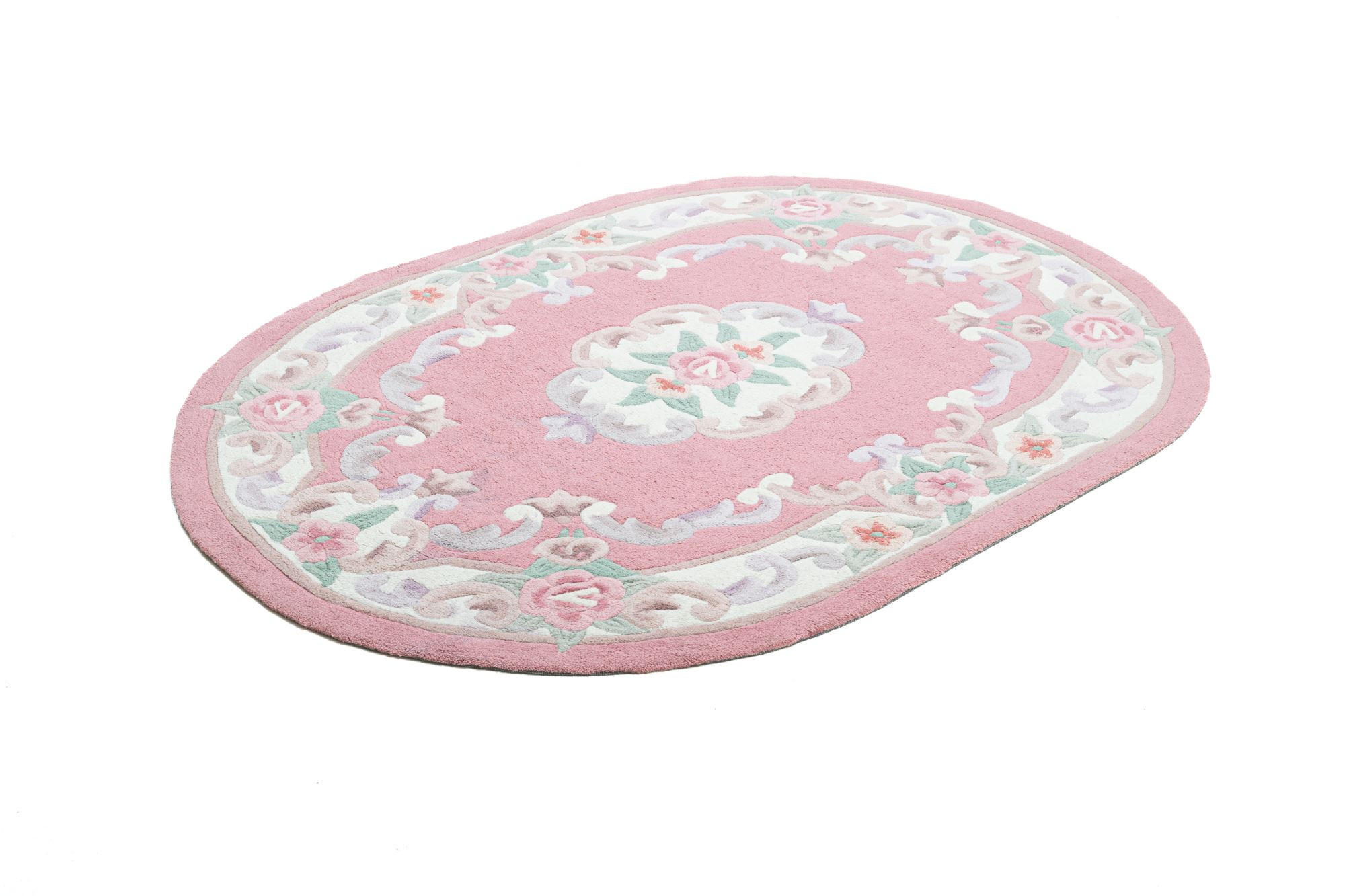 HANDTUFTTEPPICH Ming 190x290 cm - Rosa, Textil (190/290cm) - THEKO
