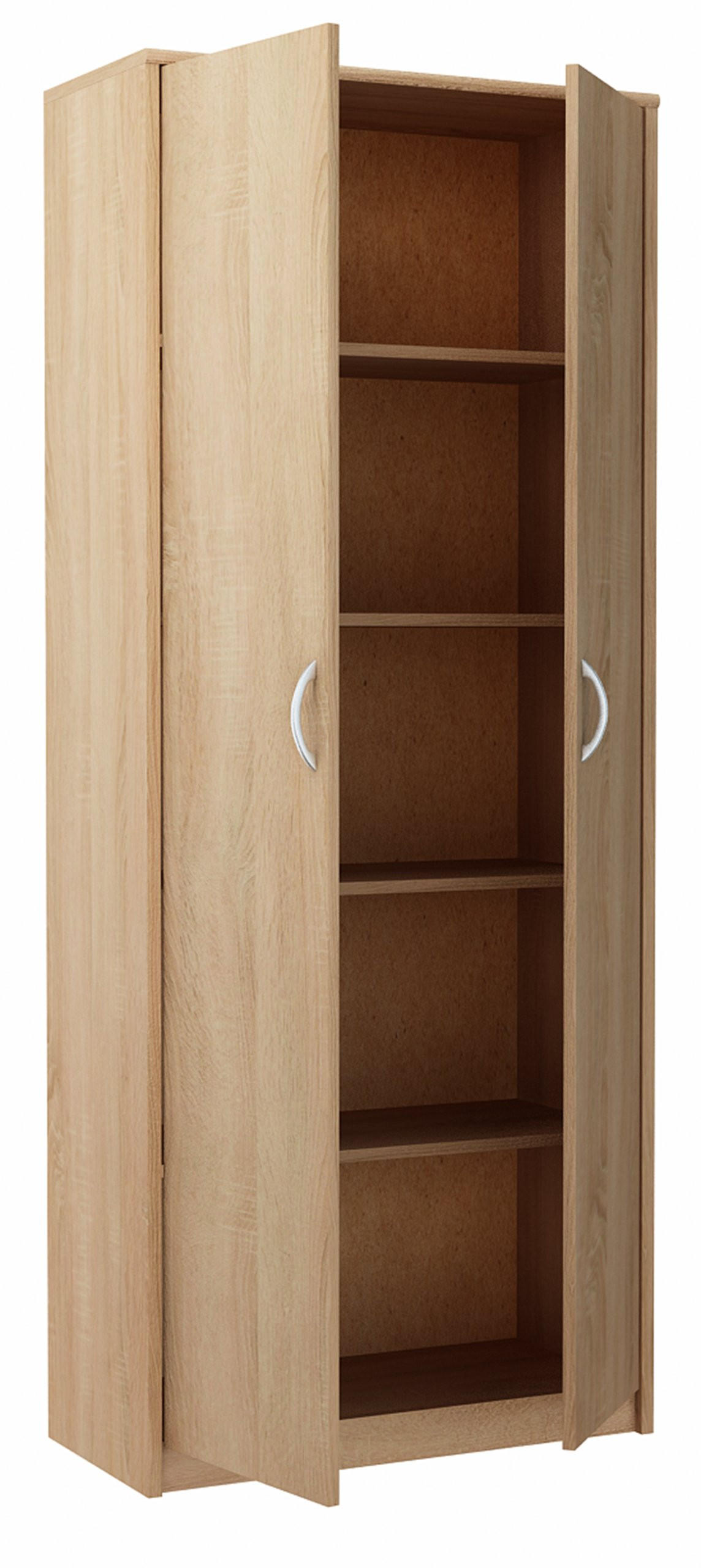 BÜCHERREGAL R5 Sonoma Eiche 74/35/180 cm 2 Türen - Sonoma Eiche, Holzwerkstoff (74/180/35cm) - Matkam Möbel