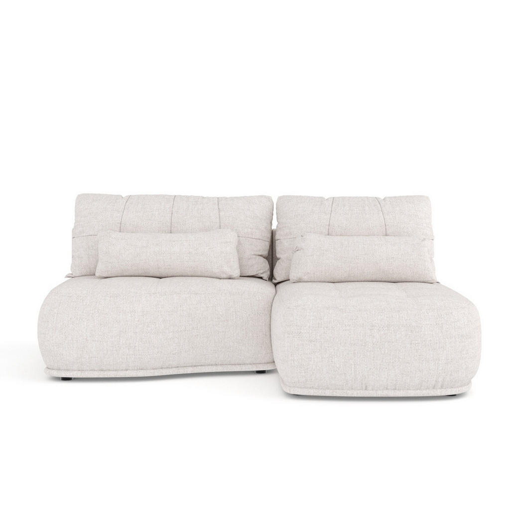 Thumbnail - Maison de Reve Ecksofa, Beige, Textil, 3-Sitzer, Füllung: Schaumstoff, L-Form,L-Form, Rundrohr, 223x158 cm, Oeko-Tex® St...