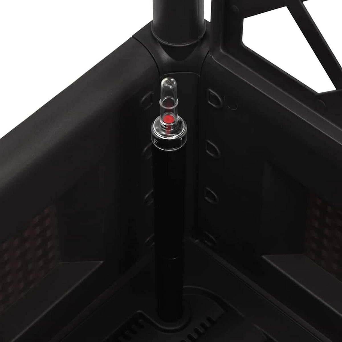 RANKKASTEN Pflanzgefäß BAYO Anthrazit 43x43x142 cm - Anthrazit, Kunststoff (43/142/43cm) - DELUKE