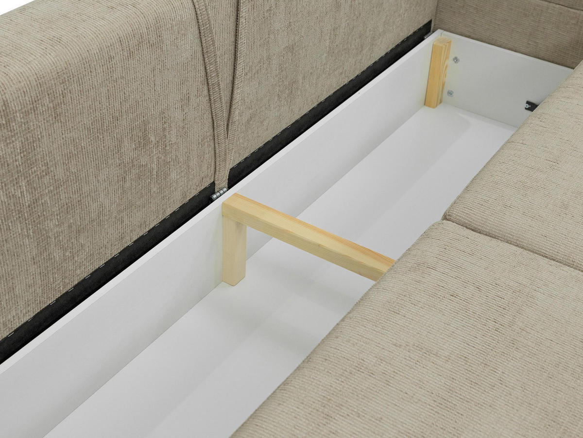 SCHLAFSOFA Berne - Blaugrau/Schwarz, Holz/Kunststoff (238/92/95cm) - MIRJAN24
