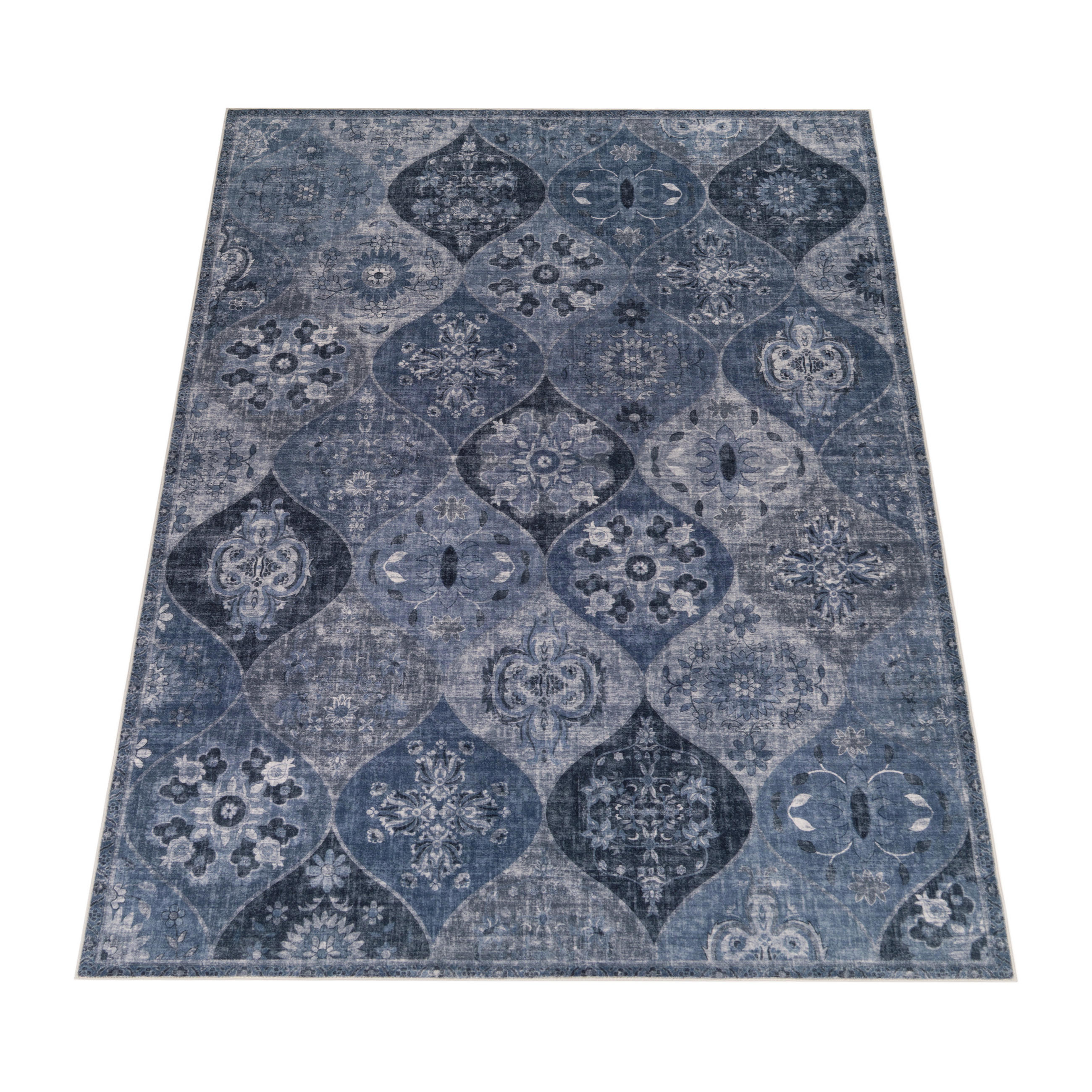 KURZFLORTEPPICH 240/340 cm Semer 421 - Blau, Textil (240/340cm) - Paco Home