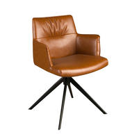 STUHL asymmetrisch Dunkelgrün Schwarz 57/60/80 cm - Braun, Leder/Metall (57/80/60cm) - ANGEL CERDA