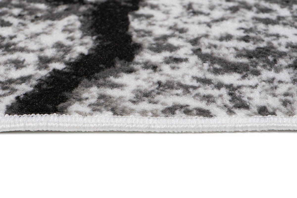 TEPPICH LUXURY Weiß Baumstamm Streifen 160/220 cm - Weiß, Textil (160/220cm) - Tapiso