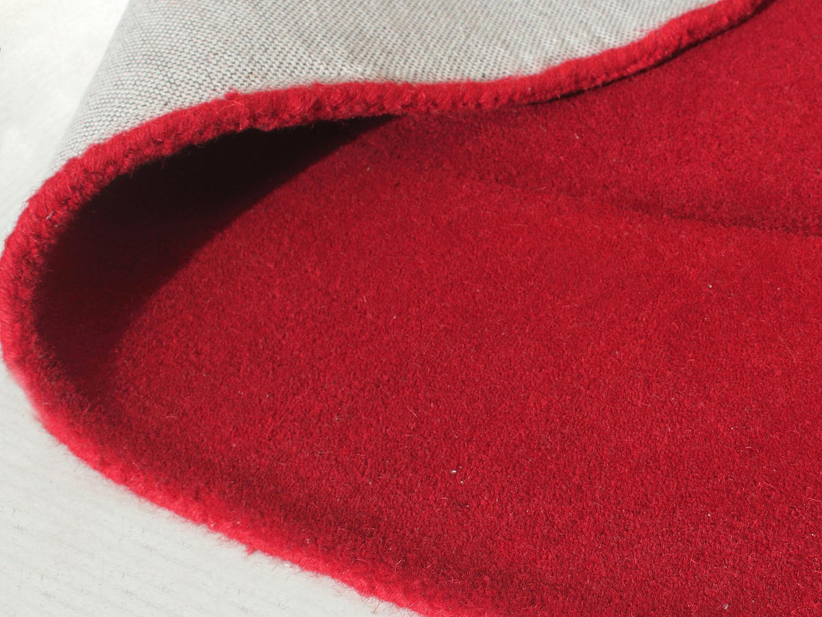 WOHNZIMMERTEPPICH - 230 cmcm x 160 cmcm - Stoff - Rot - ORUNI - Rot, Textil (230/160cm) - Vente-Unique