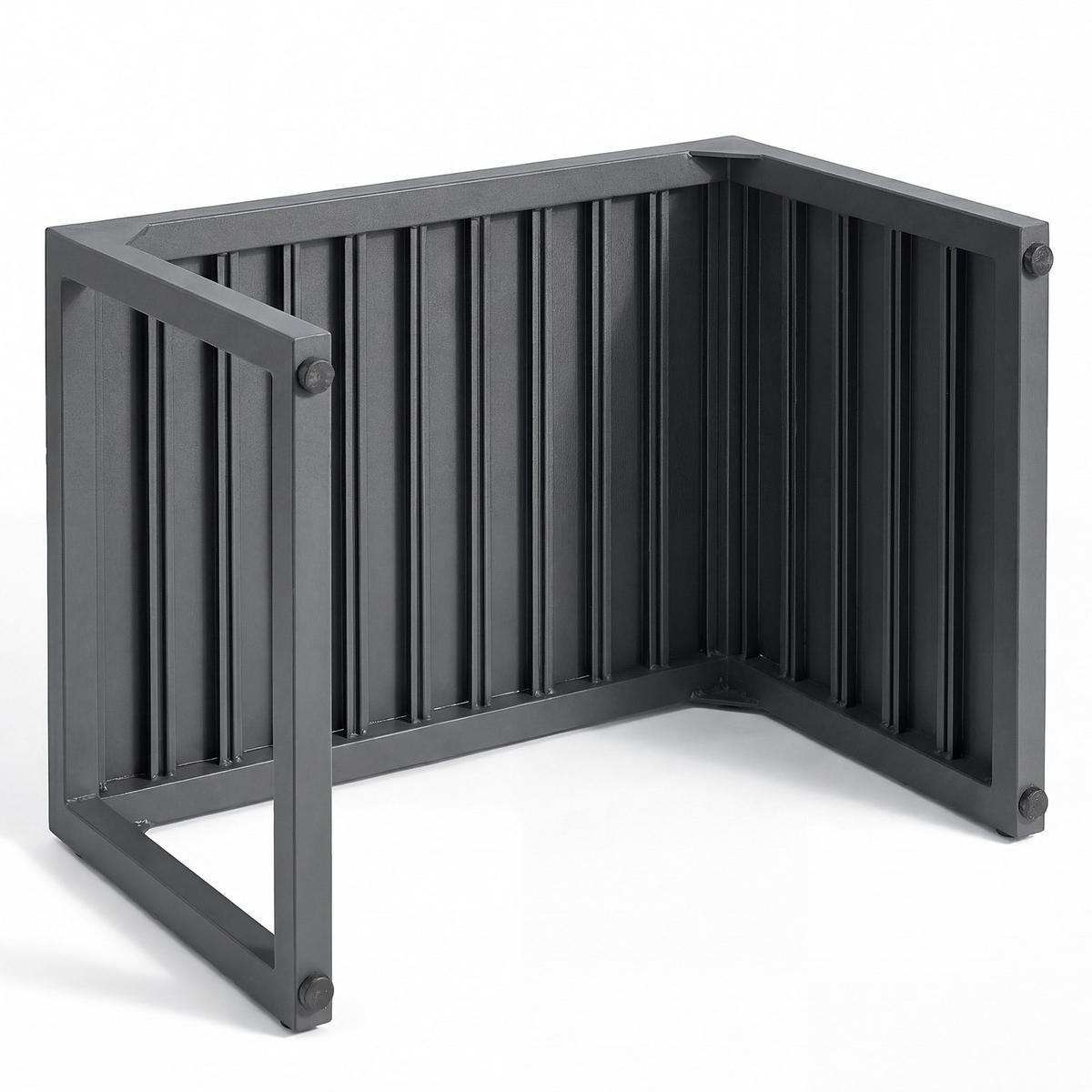 GARTENTISCH - Stahl - Anthrazit - Anthrazit, Metall (34/60/38cm) - home24