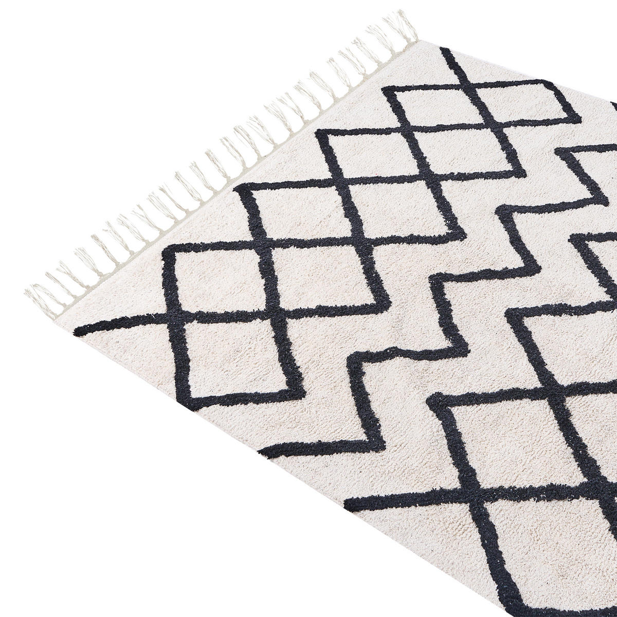 KURZFLOR-TEPPICH Eldes 230/160 cm - Beige, Textil (160/230cm) - Beliani