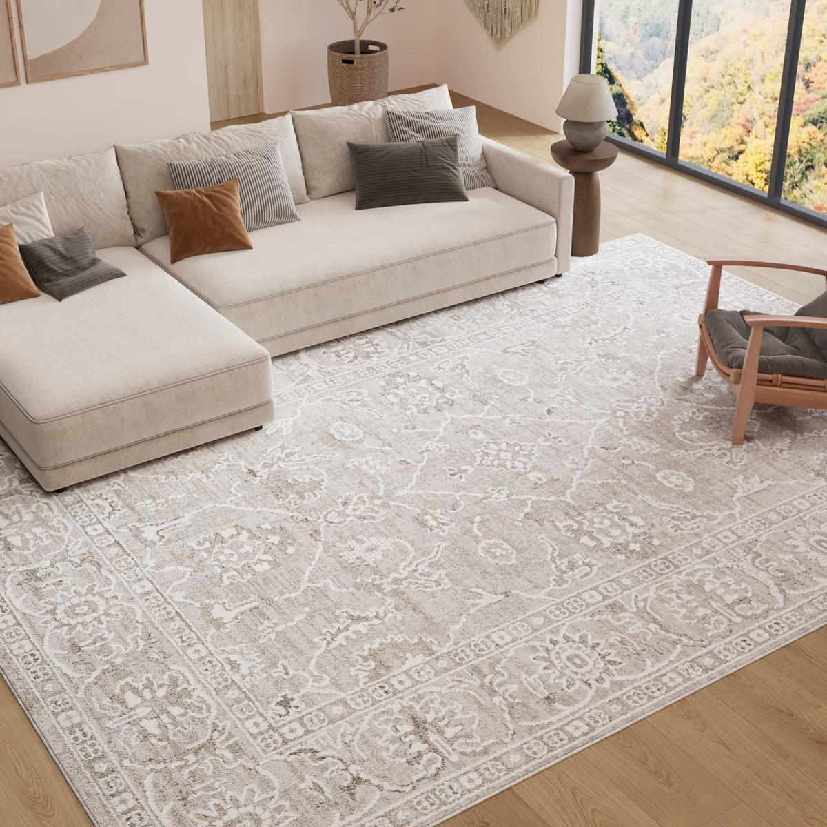 TEPPICH TREND Creme 120/170 cm - Creme, Textil (120/170cm) - Tapiso