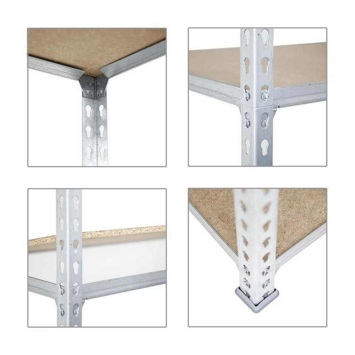 SCHWERLASTREGAL Big Muli HxBxT 200 x 110 x 50 cm 5 Fachböden Fachlast 200 kg Verzinkt - Silberfarben, Metall (110/200/50cm) - PROREGAL