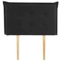 KOPFTEIL JALEYA 90X190 CM - Schwarz, Textil (91/99/7cm) - IDIMEX