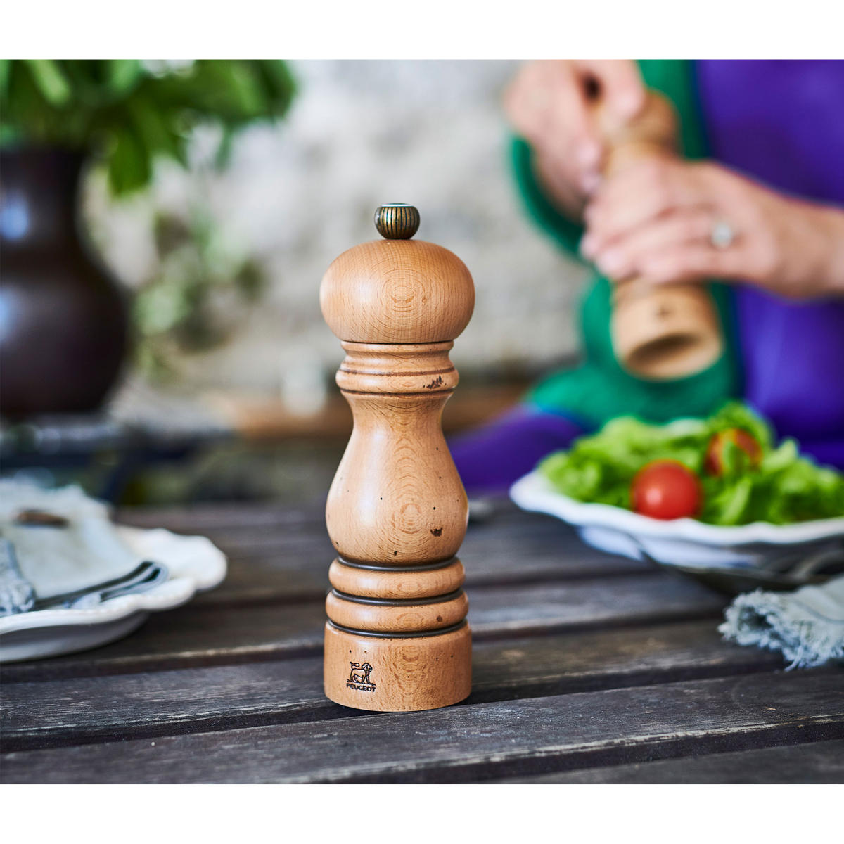PFEFFERMÜHLE Paris Antiquaire 18cm Buchenholz Stahlmahlwerk - Braun, Holz (5.9/18/5.9cm) - PEUGEOT