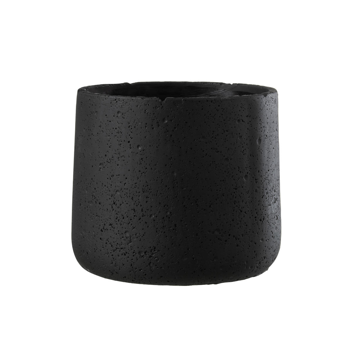 BLUMENTOPF POTINE - Töpferei - Schwarz - L - Ø 19 cm - Schwarz, Keramik (19/17cm) - J-Line