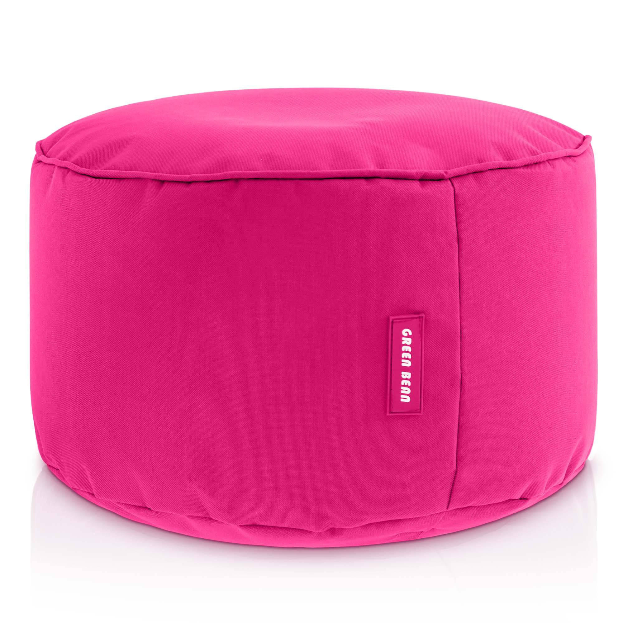 SITZSACK-HOCKER Pouf "Stay" 45x25cm - Pink, Textil (45/25/45cm) - Green Bean