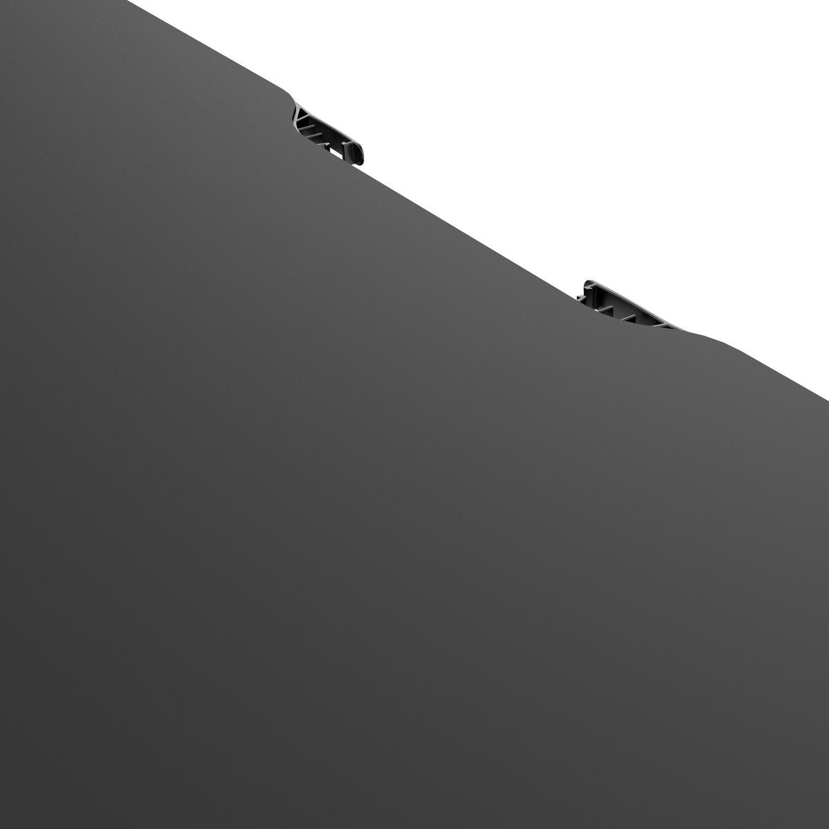 COMPUTERTISCH Stryn - Schwarz, Metall (60/140/117cm) - pro.tec