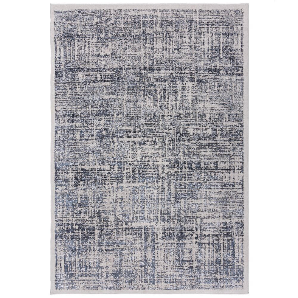 TEPPICH Abstrakt-Design, mit Glanzeffekt LYDE, Blau 160x230 cm - Blau, Textil (160/230cm) - KADIMA DESIGN